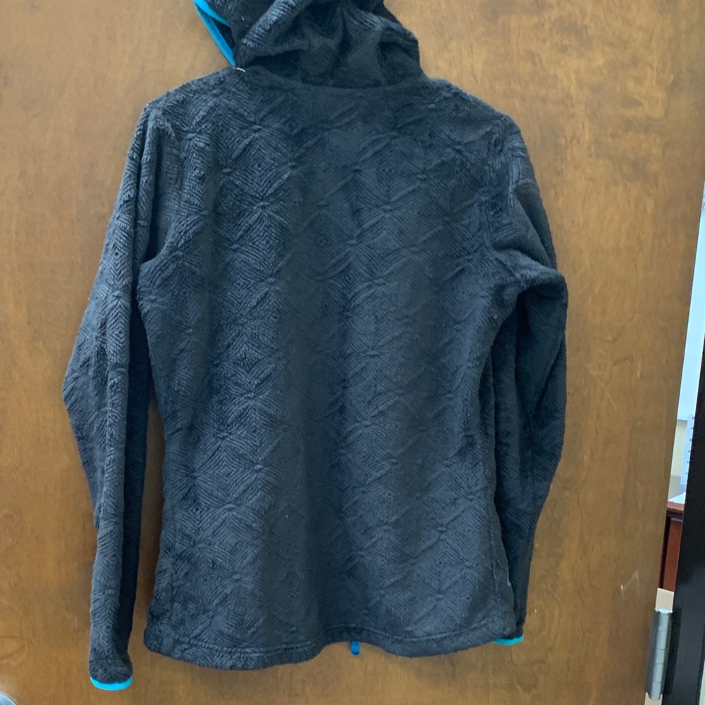 Black Helly Hansen Hooded Soft Shell Jacket Trail Coat Workwear S/P Hiking - Picture 8 of 9